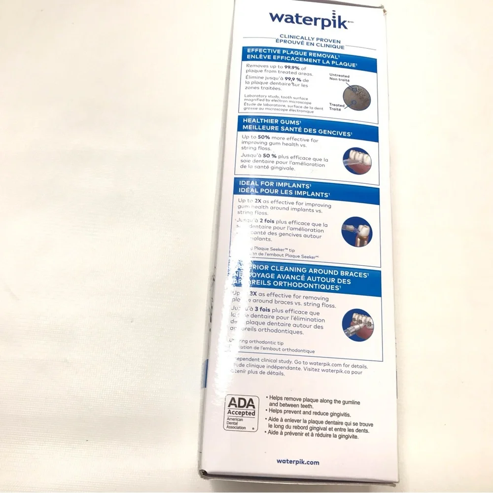 New Waterpik Cordless Pearl Rechargeable Portable Water Flosser for Teeth, Gums - Picture 4 of 7